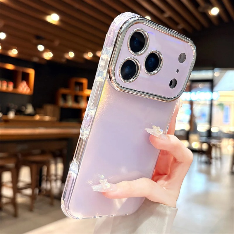 Camera Lens Protector - 글리터 레이저 오로라 렌즈, 사탕 색상,