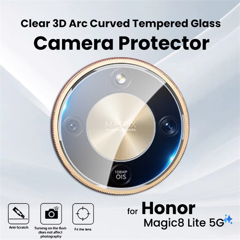 Tempered Glass Screen 9H - 3-1개 3D 투명 강화유리 곡면 카메라