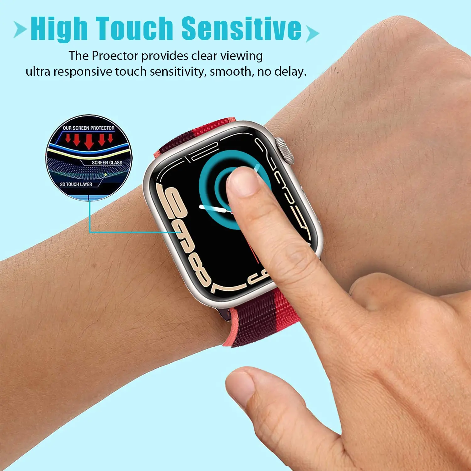 Apple Watch 밴드 용 3D 강화 유리 41mm - Smartwatch Screen Film 리뷰 및 가격